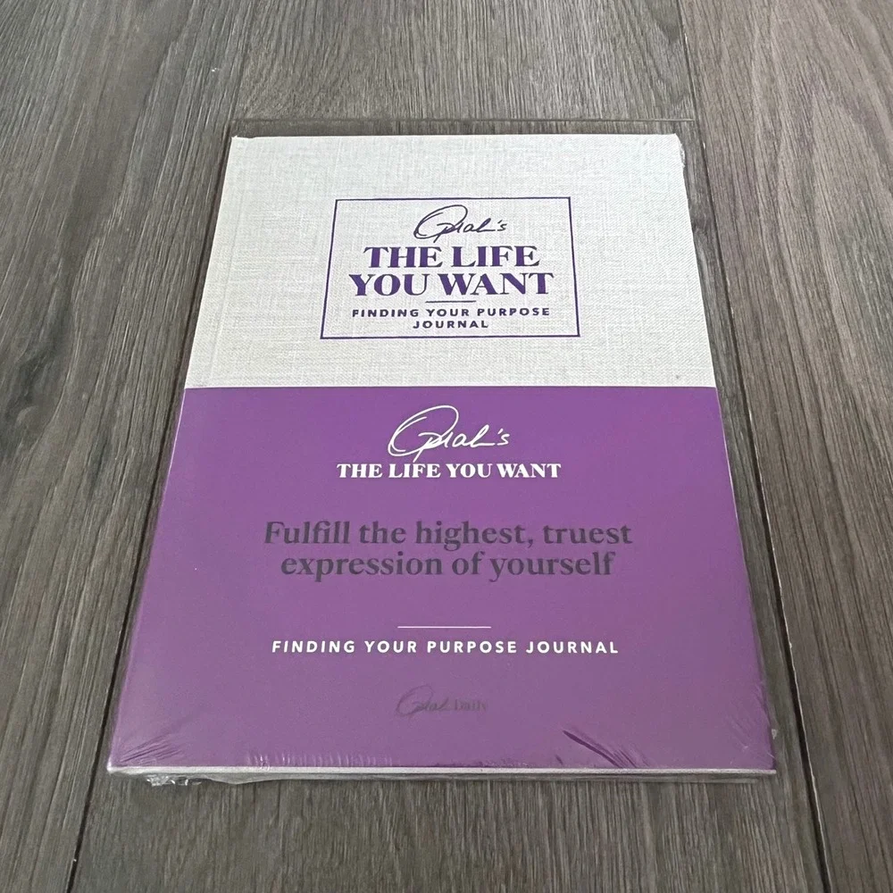 Oprah Daily The Life You Want Finding Your Purpose Journal Purple White New